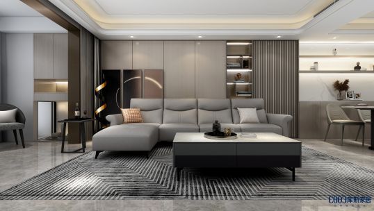 庫斯家居126㎡住宅丨當原木色邂逅高級灰，這才是高級PLUS